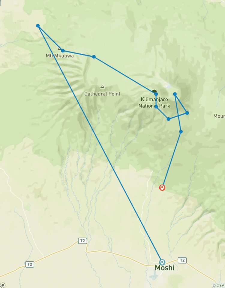 Höhepunkt des 8-tägigen Kilimanjaro Lemosho Route Trekking Rundreise