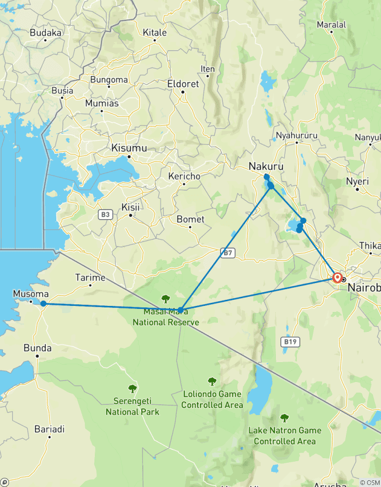 4 Tage Maasai Mara & Nakuru Gruppen-Safari Feste Abfahrtsdaten Rundreise