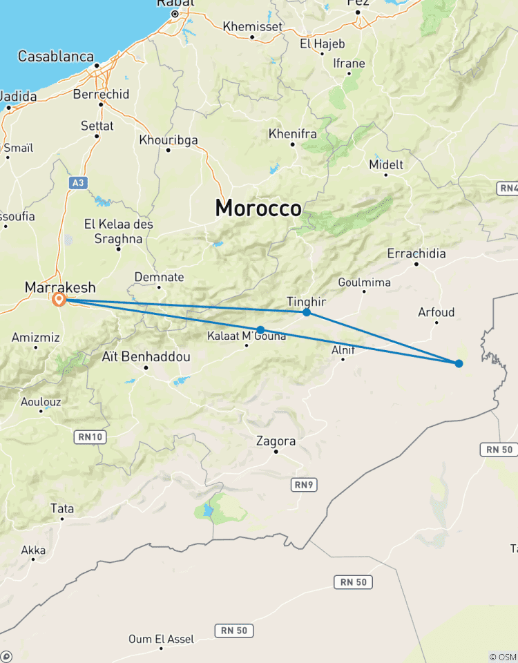 2-Day Journey from Marrakech to Merzouga Tour