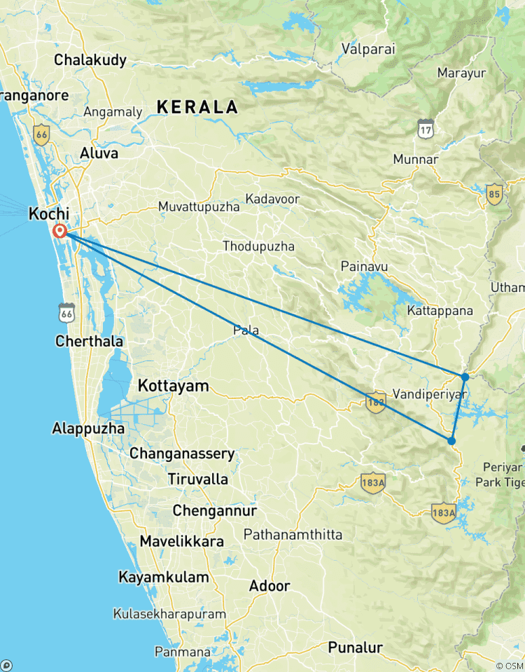 From Kochi: 3-Day Periyar Wildlife Sanctuary Tour! Tour