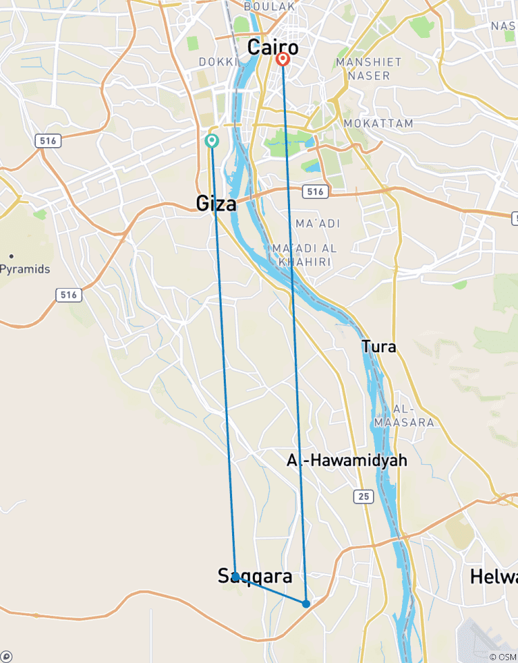 Circuito Ciudad de las Maravillas: Excursión privada de 3 días por El Cairo - Pirámides, Esfinge, Museo Egipcio y cena en crucero por el Nilo