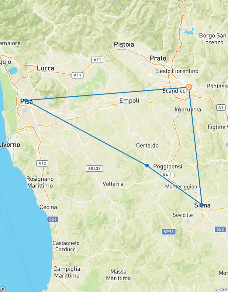 Florence : Une pause en Toscane | Court circuit indépendant avec visites quotidiennes partagées | 4 jours/3nuits circuit