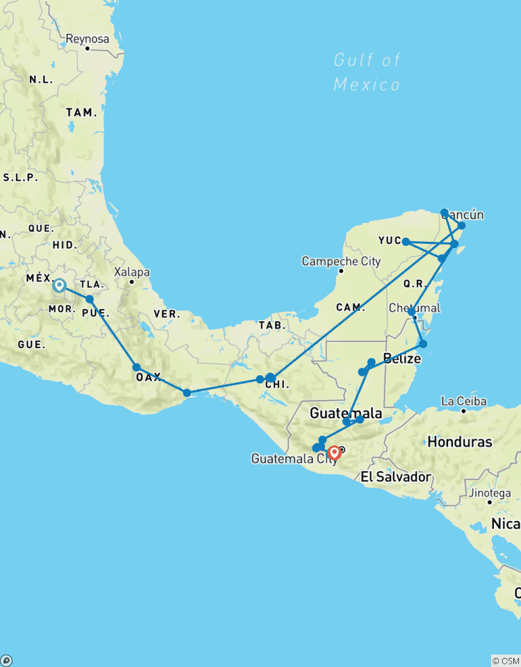 Epic Central America 28 days Tour