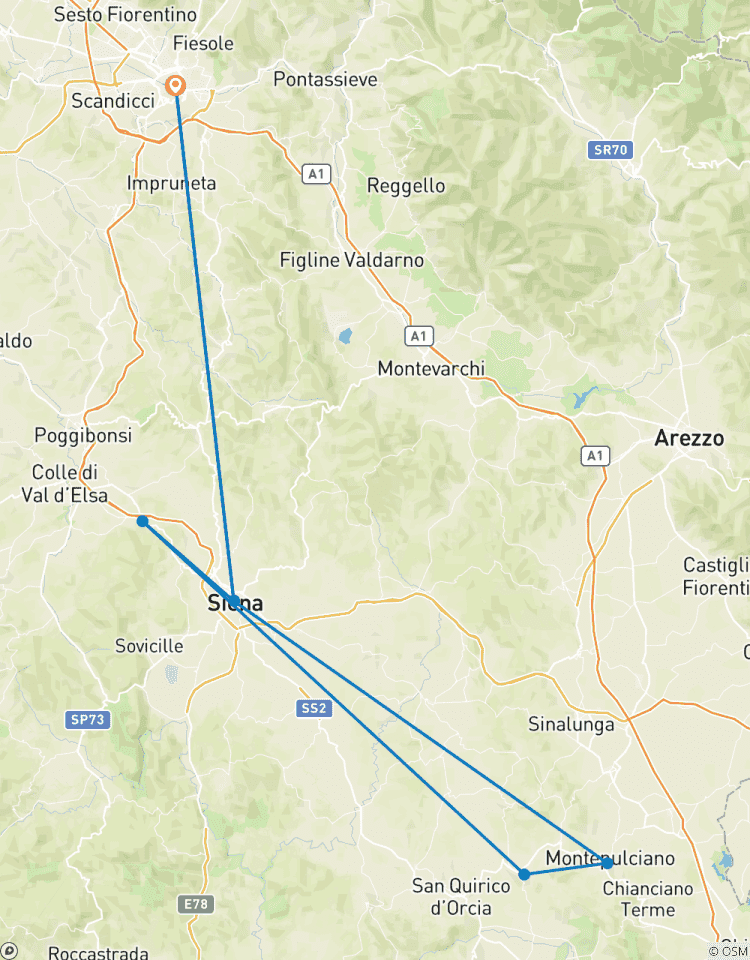 Escape to Siena & Val d\'Orcia | Independent Tour with Shared Excursions | 4days/3nights circuit