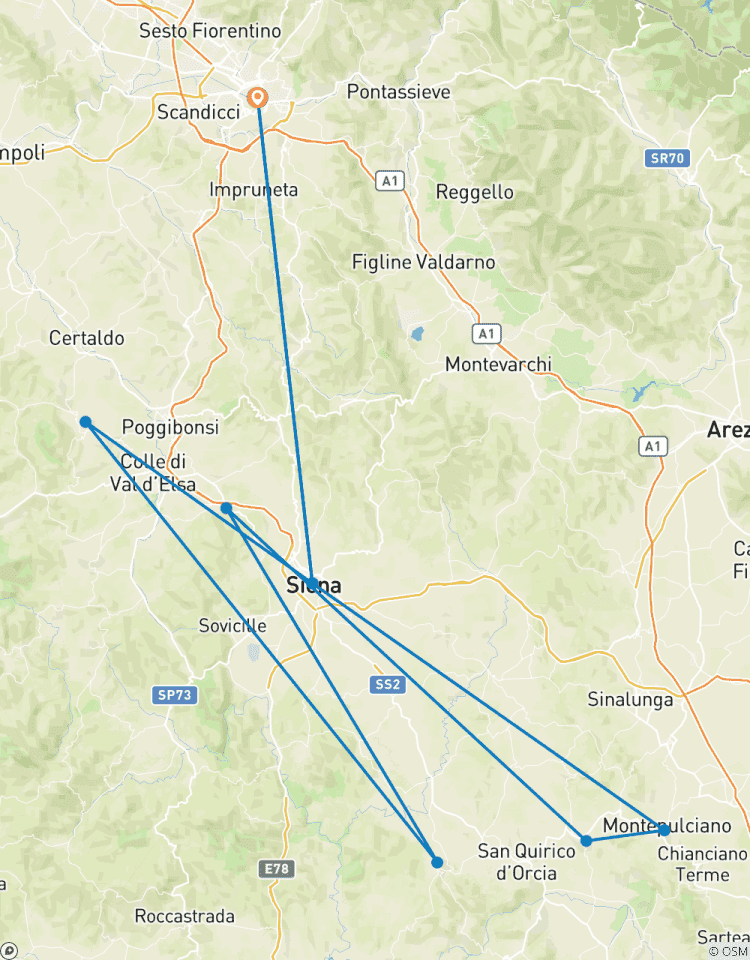 Sienne : Essence de la Toscane | Circuit indépendant avec excursions partagées | 6jours/5nuits circuit