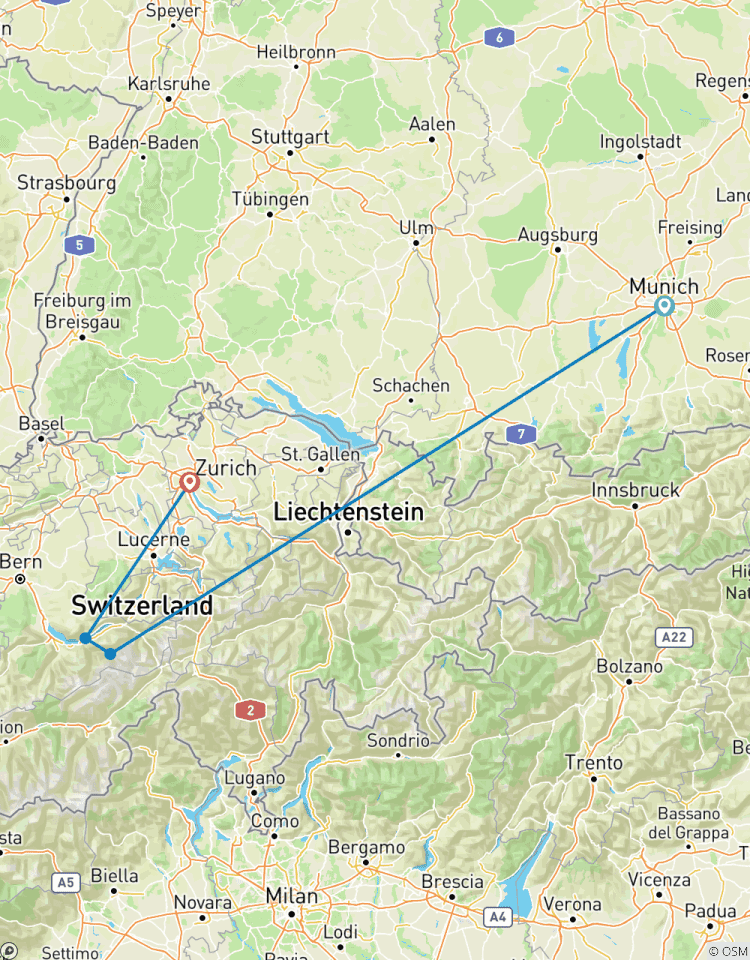 7 Day Munich And Zurich Including Grindelwald ,Interlaken and Neuschwanstein Tour
