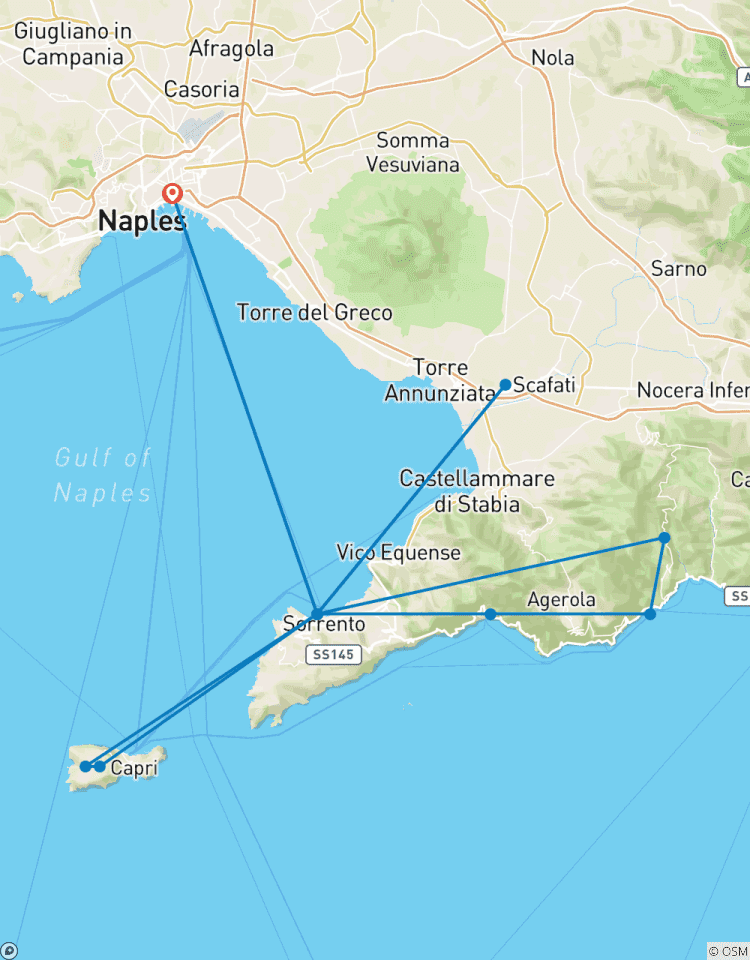 Unforgettable Italian Adventure: Amalfi Coast, Capri, and Pompeii Tour