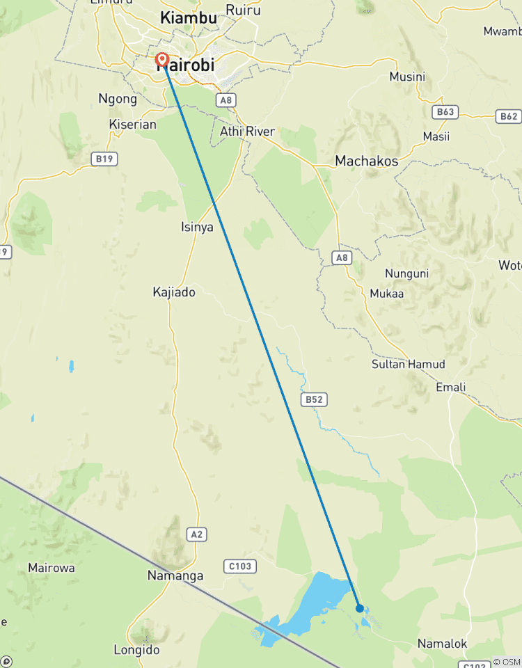 Circuito Desde Nairobi : Parque Nacional Amboseli 1 día de safari