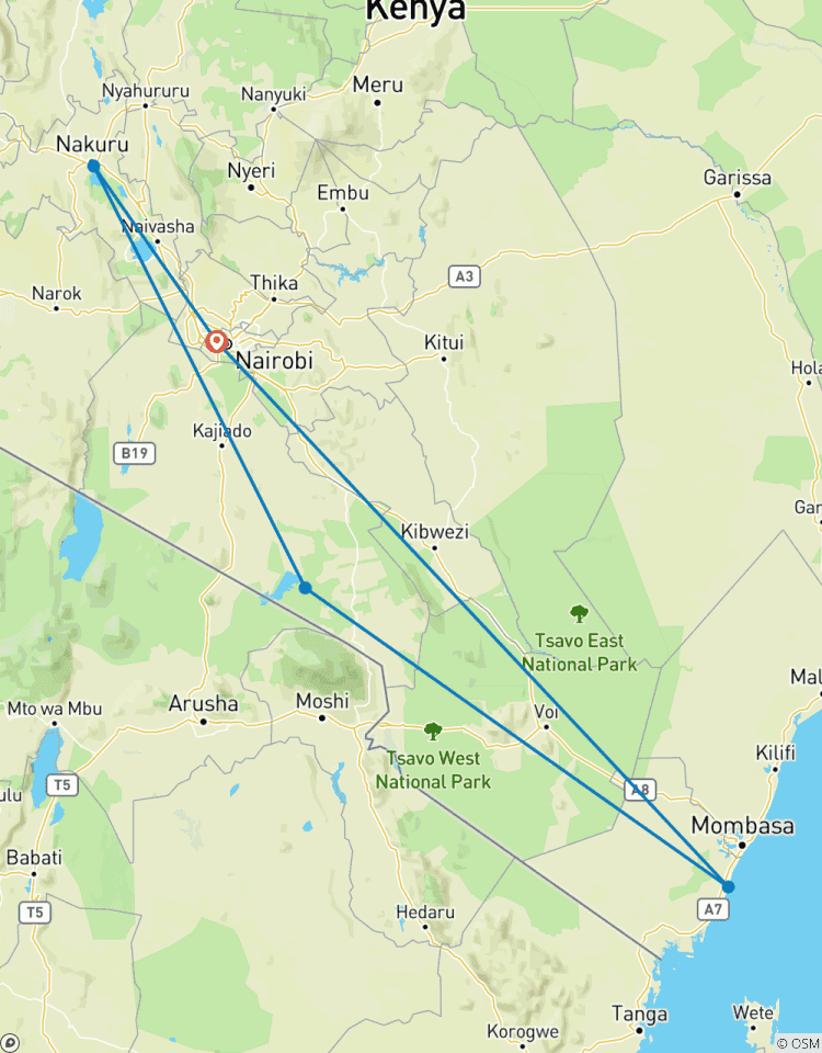 Kenya: 9-Day Kenya Savannah Wildlife and Beach Hoiliday Tour