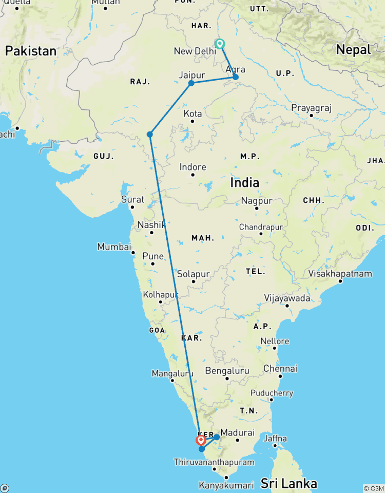 Rajasthan and Kerala Tour Tour