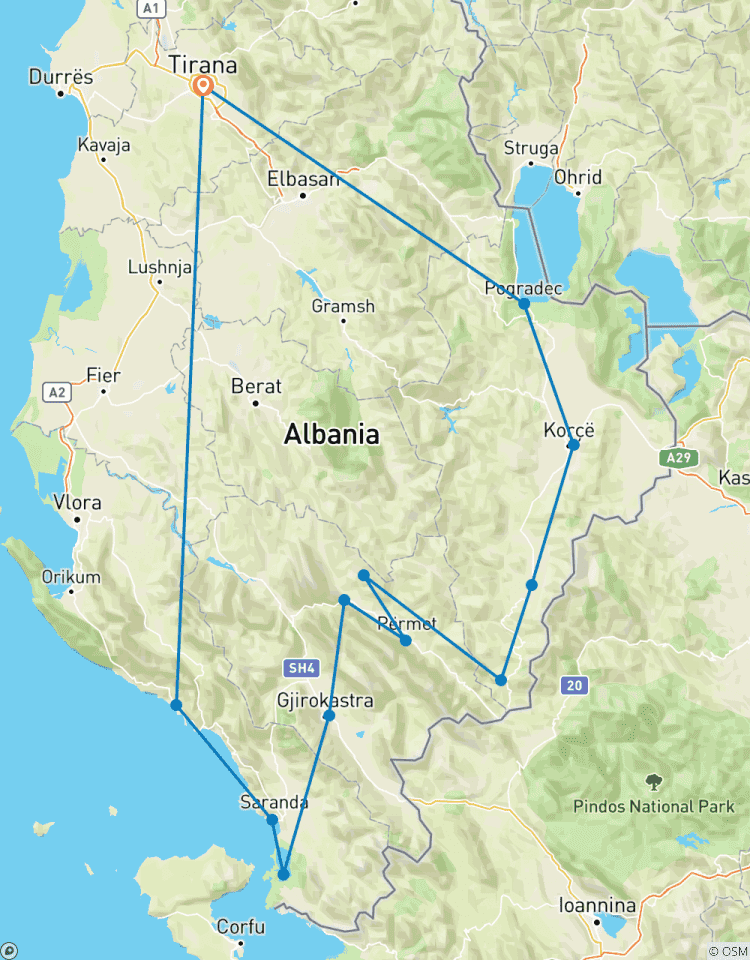 Cycle Tour in Albania Tour