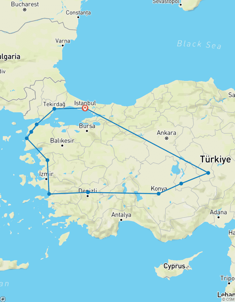 Circuito Tour Privado y Premium de 10 Días por TURQUÍA | ¡Una estancia regia para espíritus afines! | Viaje VIP por carretera de ANGELS VACATIONS
