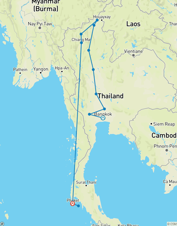 Circuito La belleza de Tailandia 21 días 20 noches