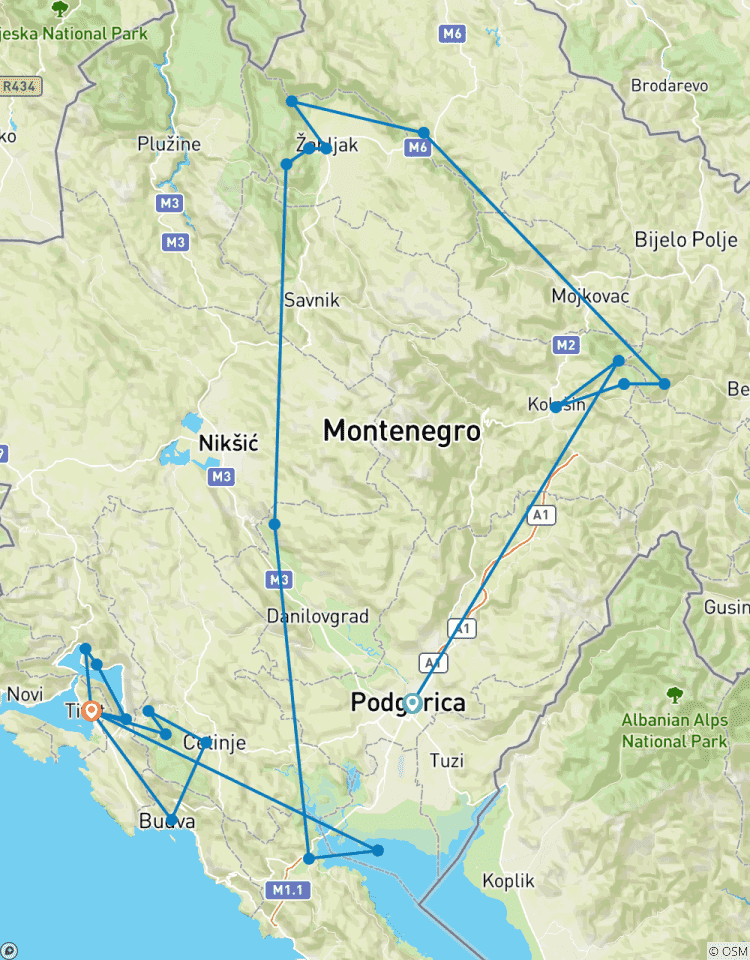 Ontdek Montenegro - Een verborgen juweel van de Balkan-rondreis