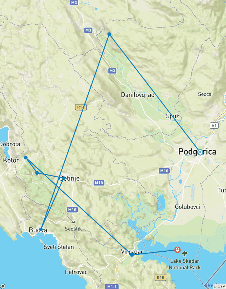 Stedentrip Podgorica - 5 dagen in de hoofdstad!-rondreis