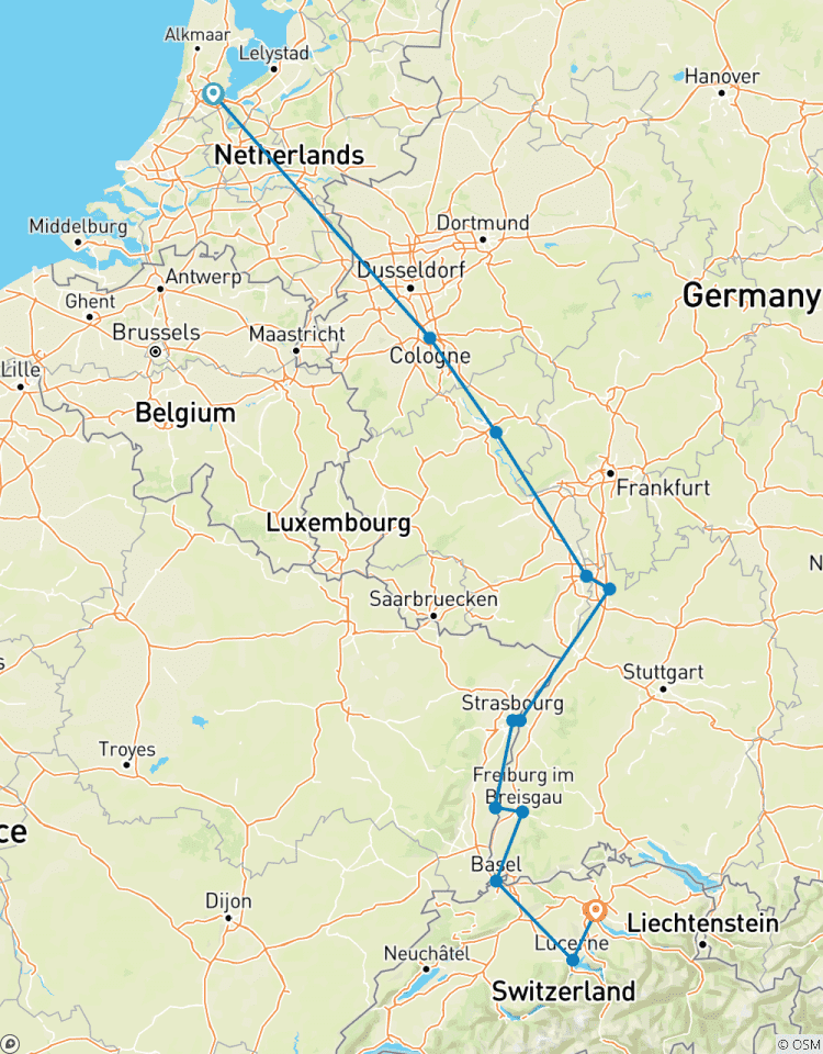 Circuito Joyas del Rin y Lucerna - Zúrich 2026