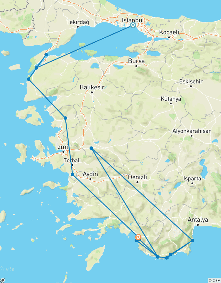 D\'Istanbul à Fethiye + Croisière en goélette - 12 jours circuit
