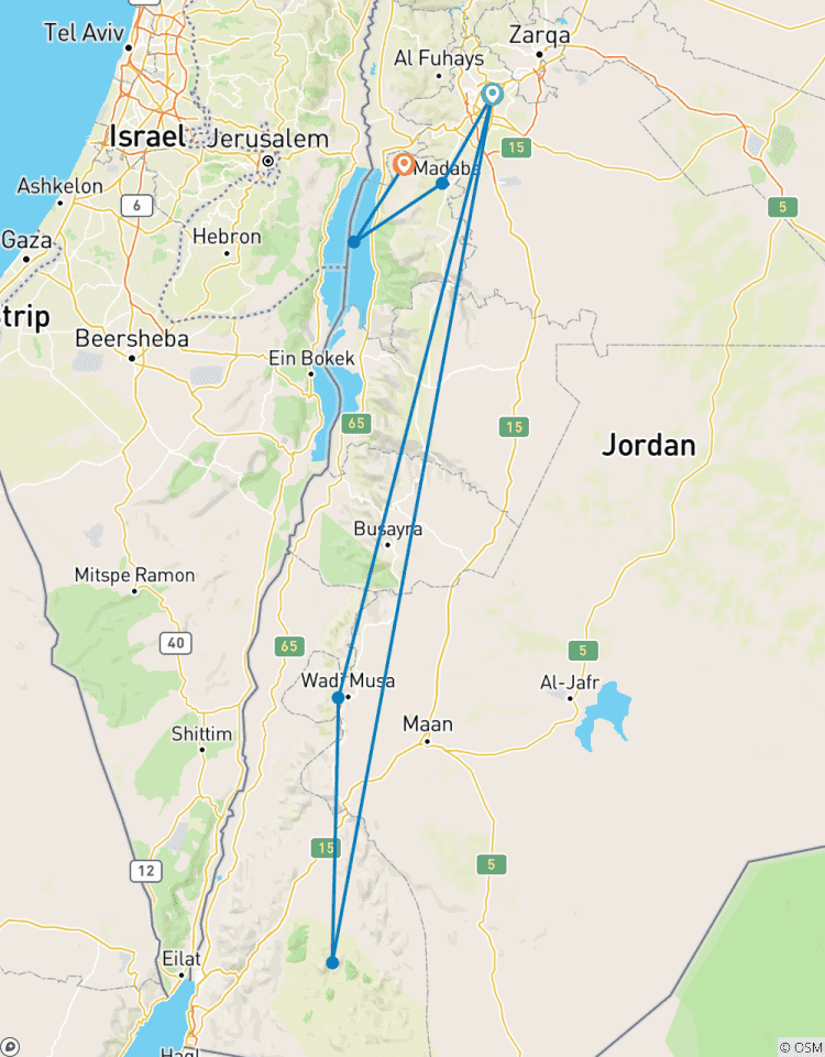 Escapade de 4 jours aux Echos de Petra circuit