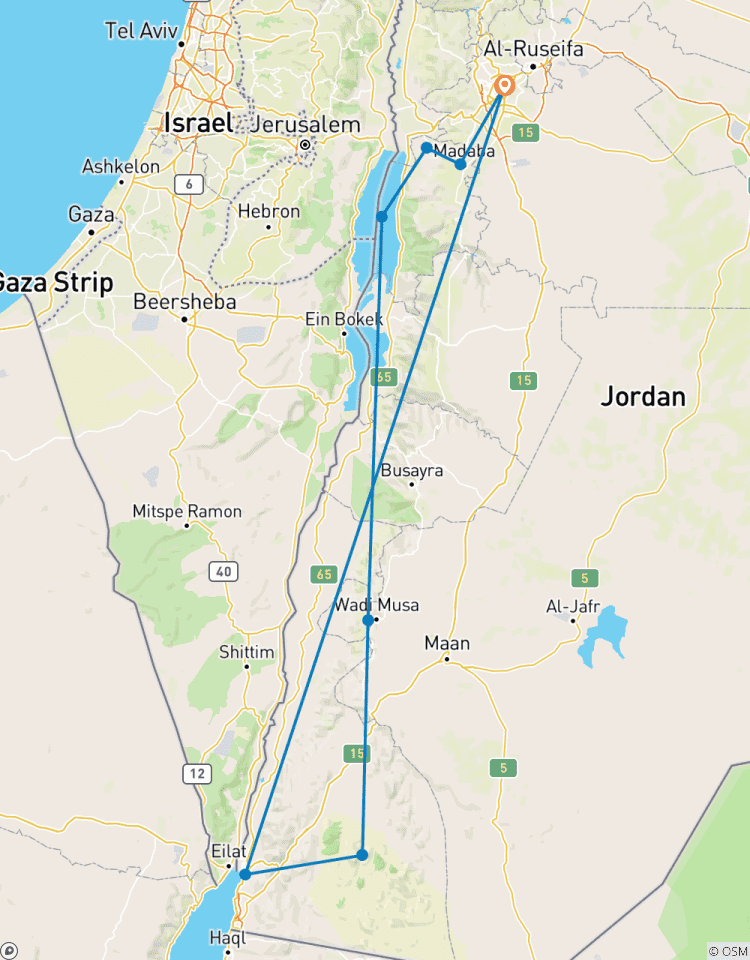 Odyssée de la Jordanie - Circuit de 7 jours en petit groupe circuit