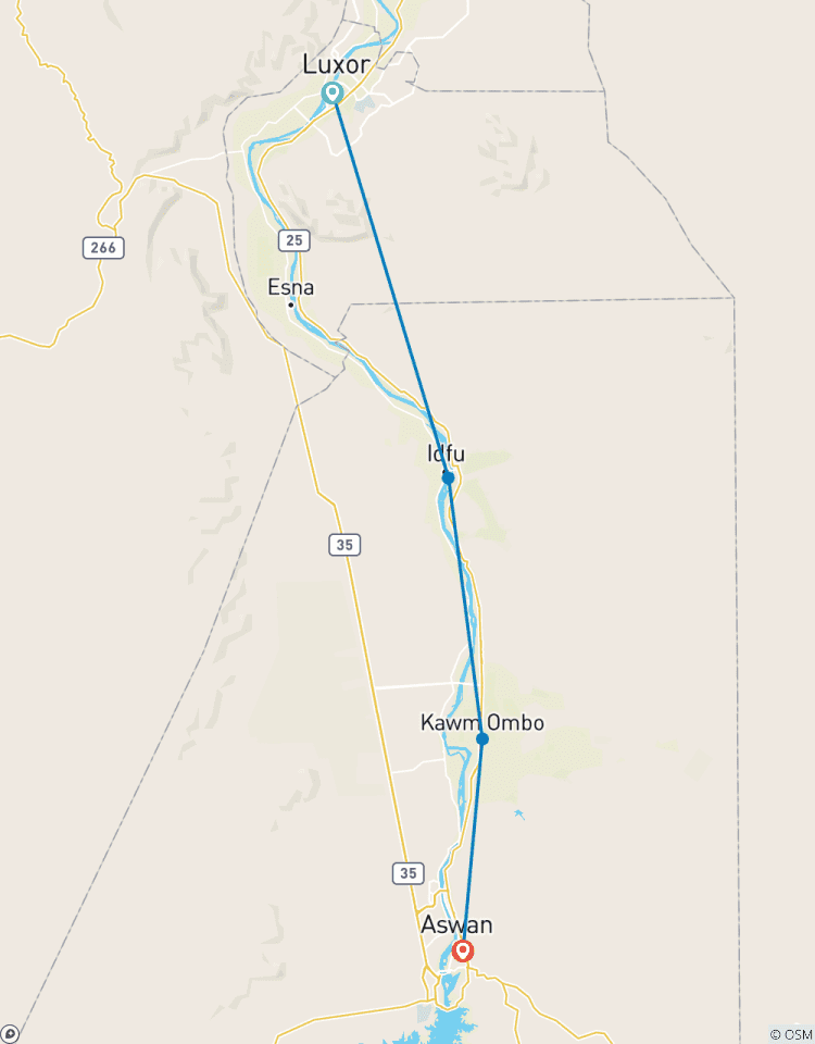 Circuito 5 Días - 4 Noches Lujoso Crucero por el Río Nilo de Luxor a Asuán