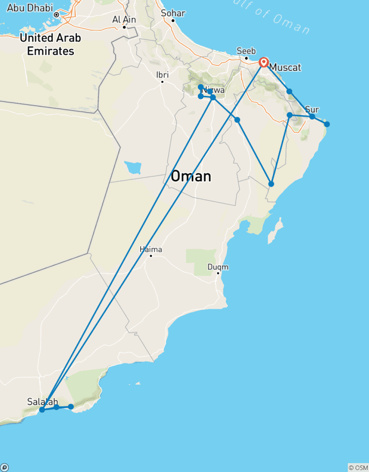 Des montagnes du Hadjar au pays de l\'encens circuit