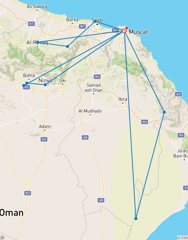 Oman et la mer circuit