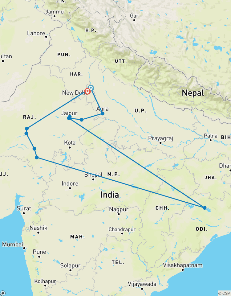 India - Waar vrouwen de kleuren van het leven dragen-rondreis