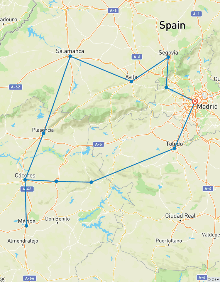 La Castille et l\'Estrémadure méconnue circuit