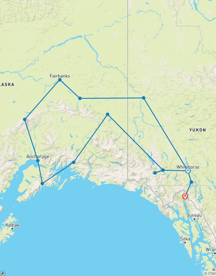 Glanzlichter Yukon und Alaska Rundreise