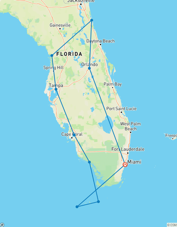 Florida ─ de hoogtepunten van de zonnige staat-rondreis