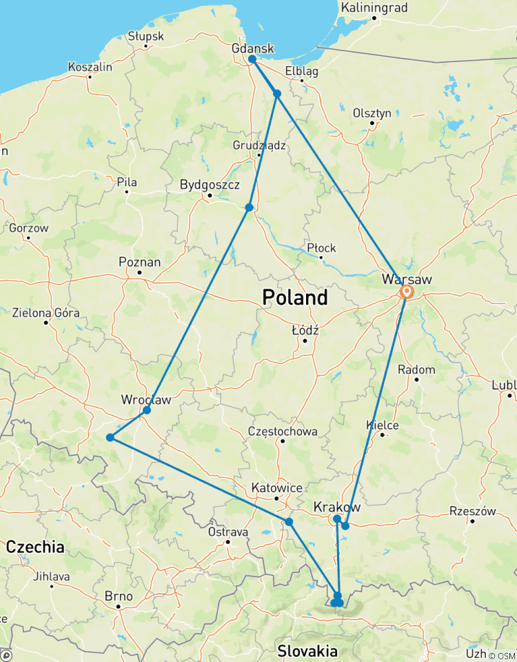 Best of Poland (End End Warsaw) Tour