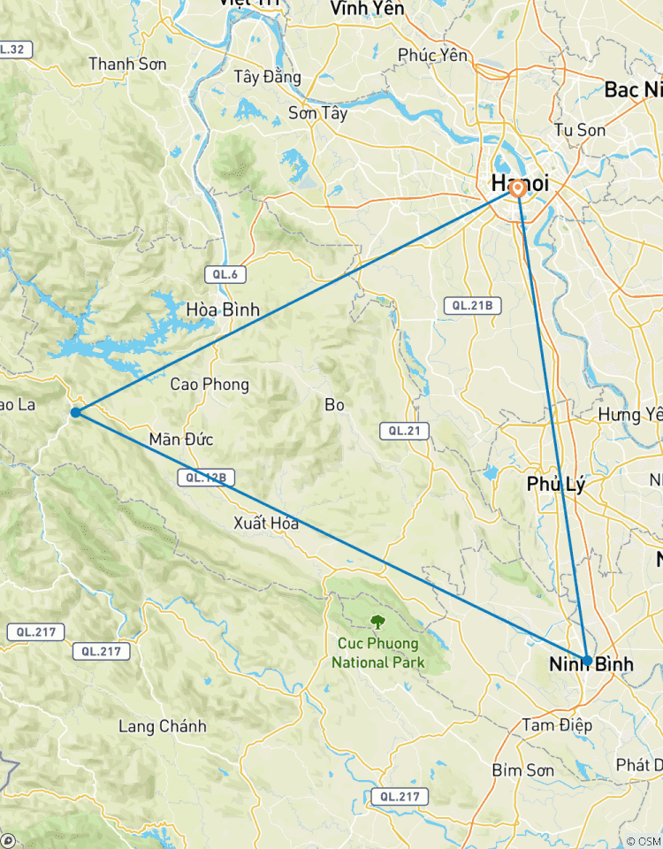 Au départ de Hanoi : Circuit de 3 jours à Mai Chau, Puluong et Ninh Binh - vélo, culture, rizières en terrasses et vues panoramiques circuit
