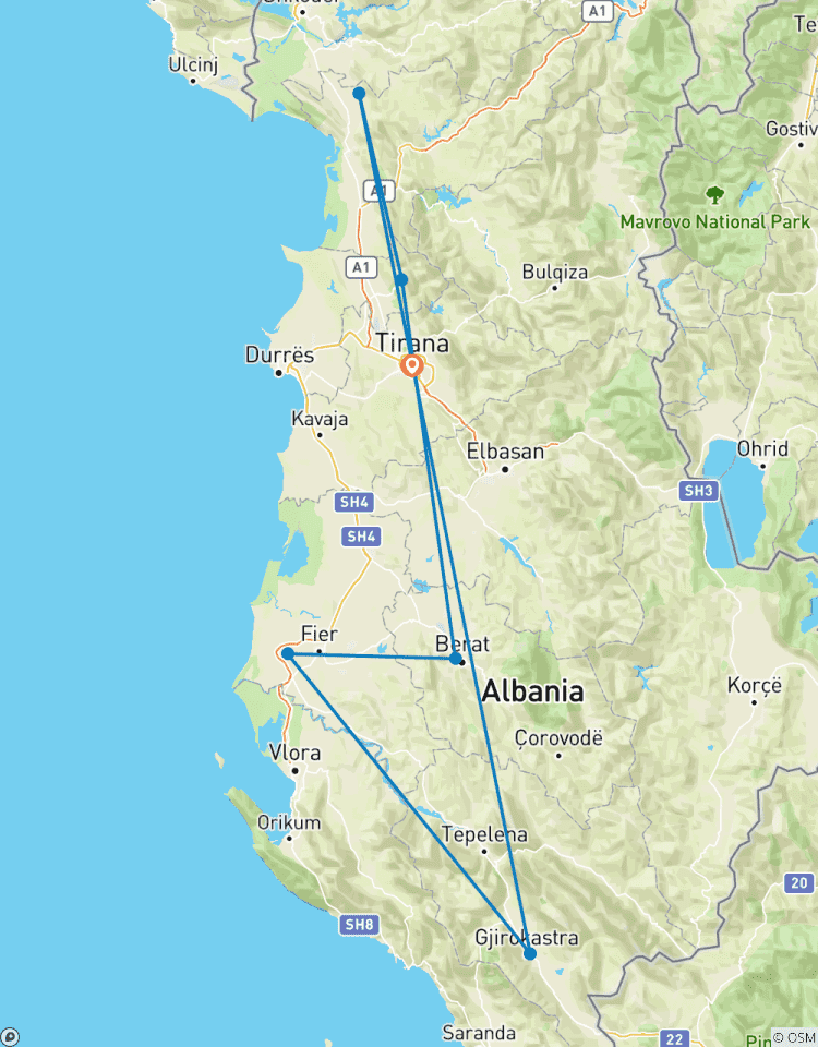 Circuito Aventura por Albania: Gastronomía y Vinos