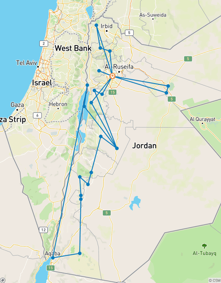 Circuito Viaje y Vacaciones Privados de 14 Días en Jordania - 02 Semanas de Viaje/Circuito en Jordania (CT-JHT-020)