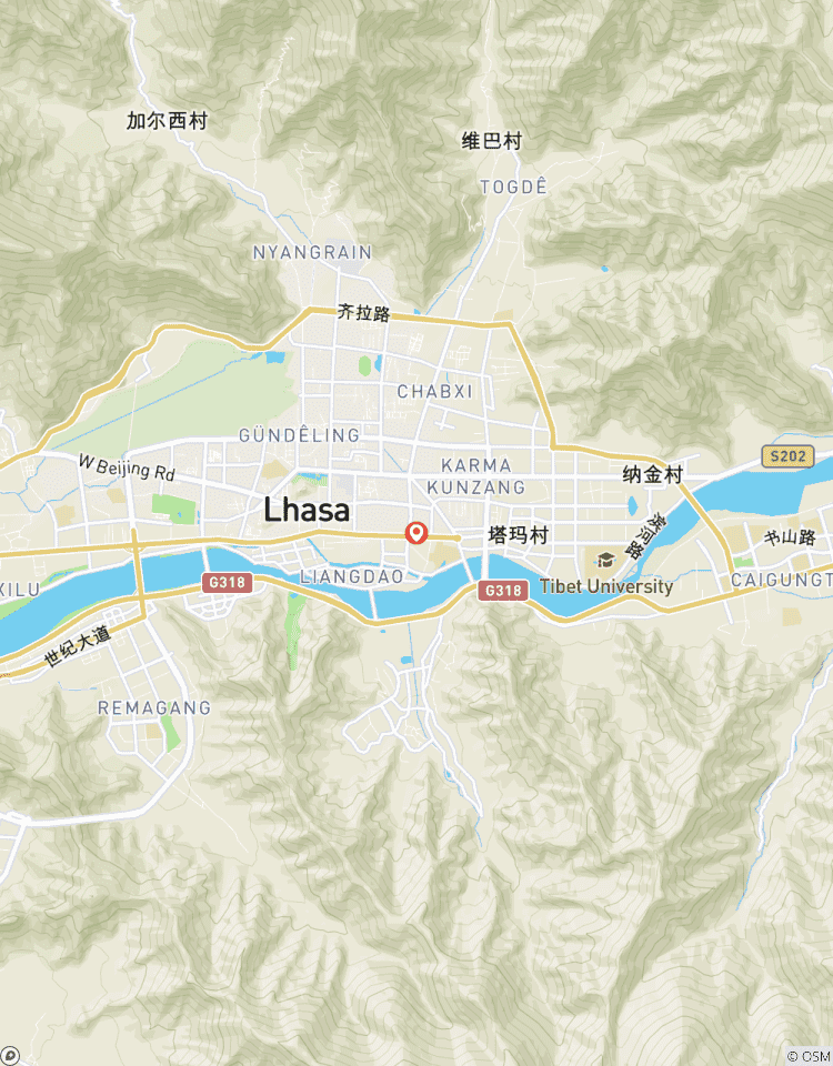 Circuito Excursión en Grupo de 5 Días a Lhasa y el Monasterio de Ganden