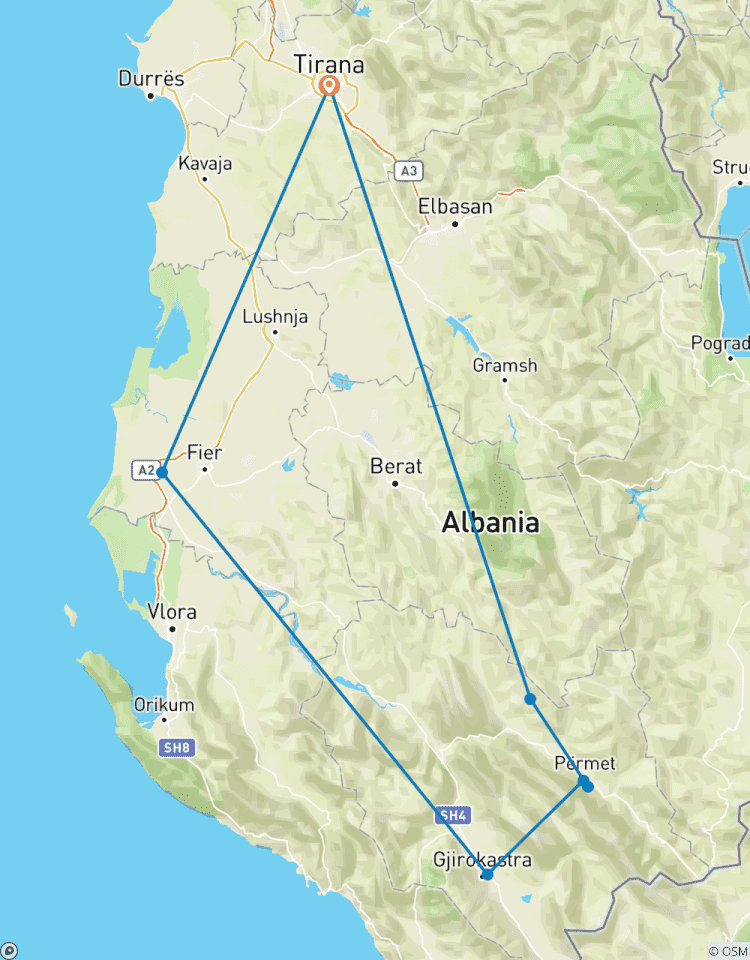 Circuito Joyas de Albania: La auténtica Gjirokastra y la pintoresca Përmet