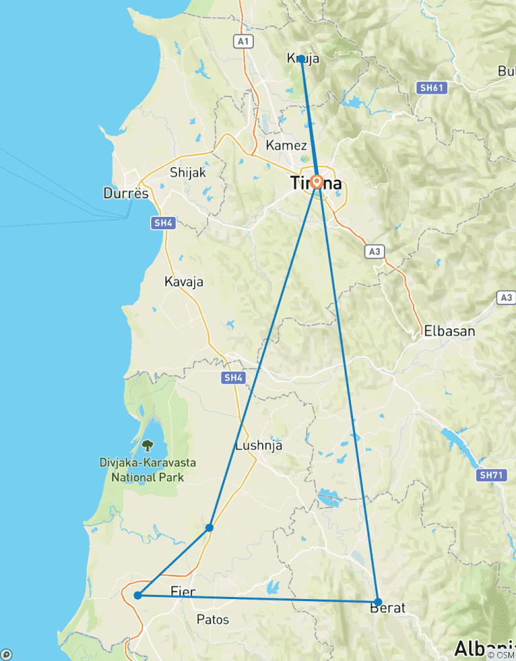 Circuito Recorrido en coche de 5 días: Descubre la Historia y la Cultura de Albania