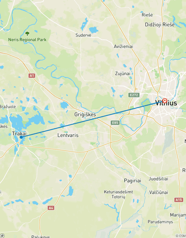 5 Tage in Vilnius, Litauen inklusive Tag auf der Insel Trakai Rundreise