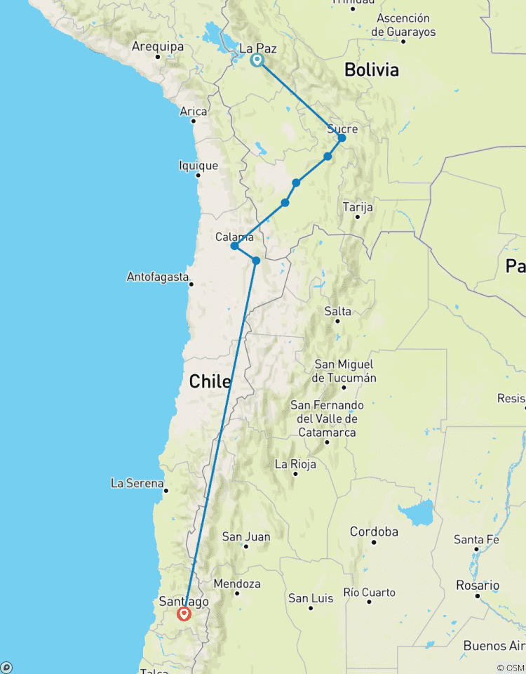 Circuito Sudamérica - La Paz, Santiago y Salar de Uyuni