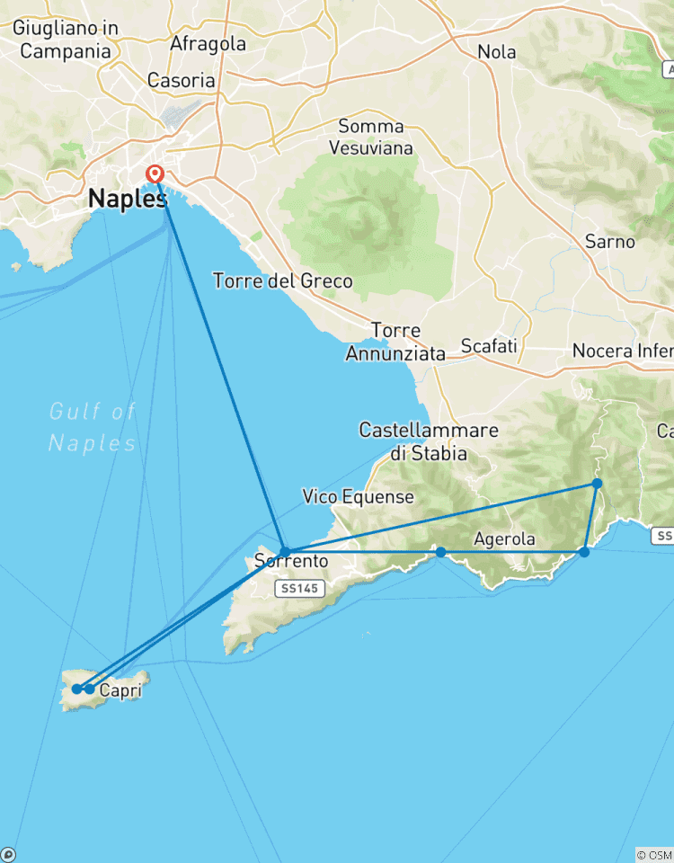 Circuito Entre Sorrento y Amalfi: Un viaje por los colores del Mediterráneo
