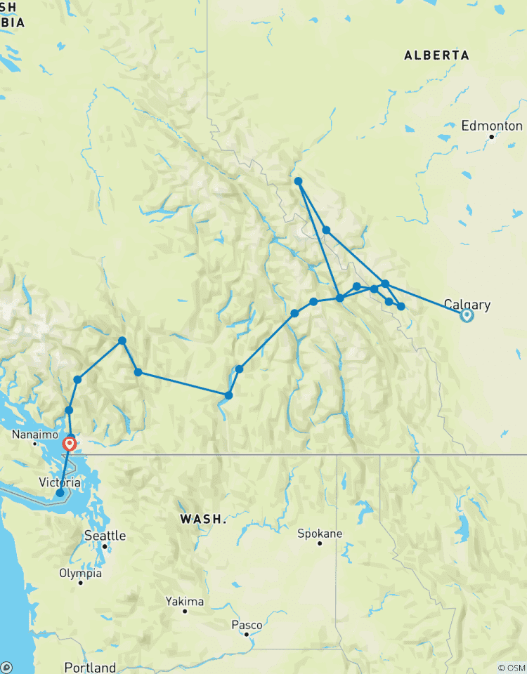 Kanada Rundreise - 11 Tage durch die Rockies zum Pazifik Rundreise