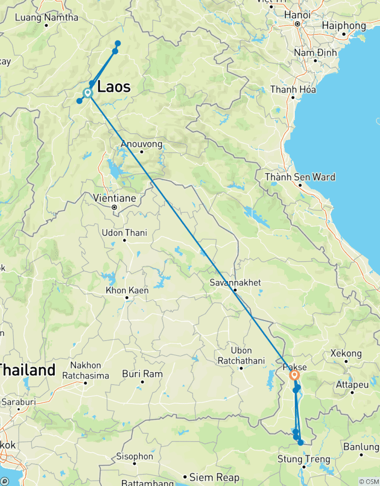 9-Day Laos Odyssey - Northern to Southern Laos: Luang Prabang, Pakse, and the 4000 Islands Tour