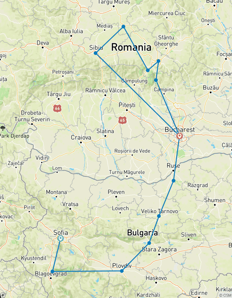 GROUP Two of the oldest civilizations in Europe Romania & Bulgaria from SOF to OTP Tour