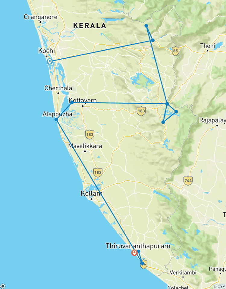 Kerala Tour Paket mit Hausboot Rundreise
