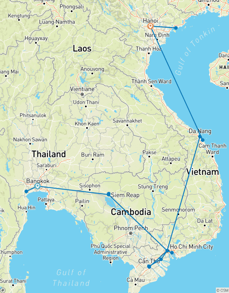 Wanderlust en Asie du Sud-Est pour la Thaïlande, le Cambodge et le Vietnam en 16 jours circuit