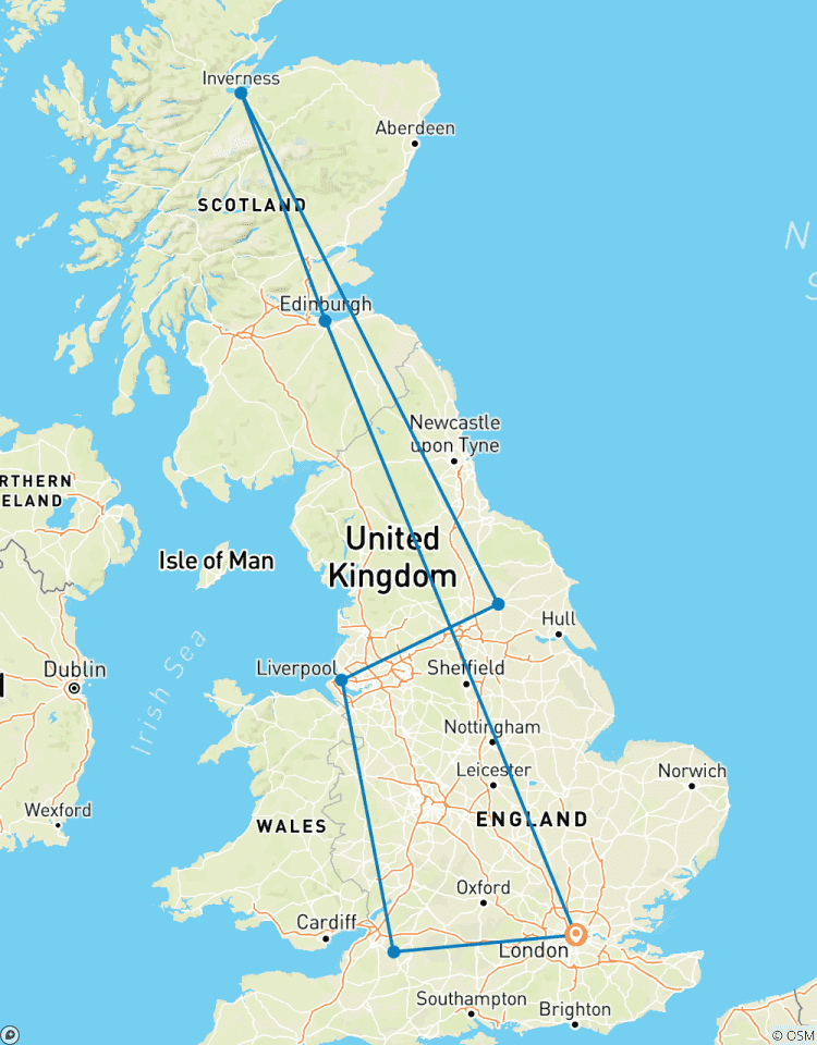 Circuito Inglaterra y Escocia