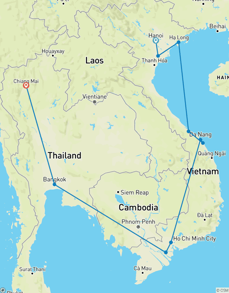 Vietnam and Thailand Fully Perfect Attractions in 18 Days Tour