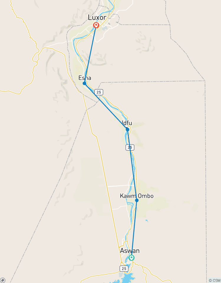 4 Day Nile Cruise Grand Luxury: Aswan, Kom Ombo, Edfy and Luxor Tour