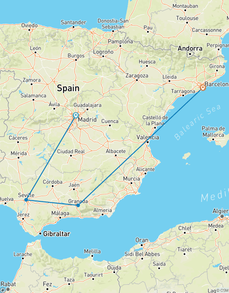 A Taste of Spain: : 11 Days Across Madrid, Seville, Granada & Barcelona Tour