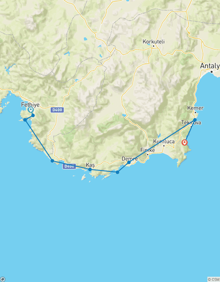 Circuito Fethiye a Olympos Exprés - 4 días